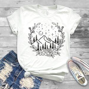 Mountain Vines Camping Hiking Outdoors Tee Shirt